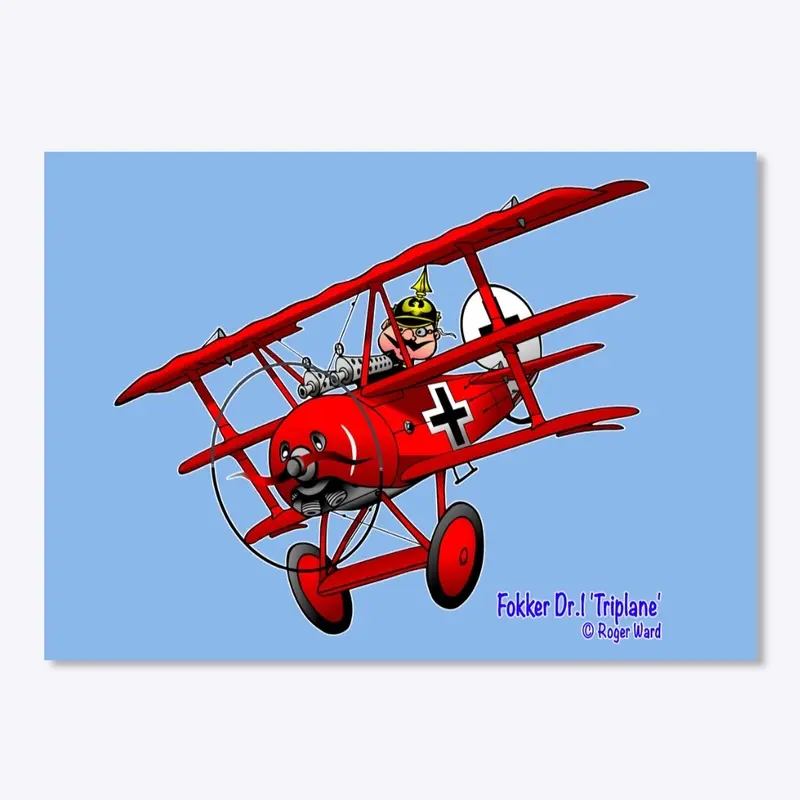 Fokker Dr.1 Cartoon